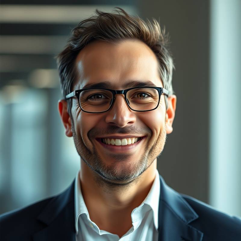 Retrato de Javier García, Director General de Viajes Soñados, sonriendo amablemente.